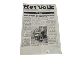 Albert Wouters - Olieverf op doek -  Stilleven - België - 80's