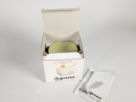 Guzzini - Made in Italy - plastic design - porselein - design Queensberry Hunt Levien  - suikerpot met lepel - 2000