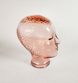 Piero Fornasetti stijl - Mannequin - glazen hoofd - geperst glas - mid century modern