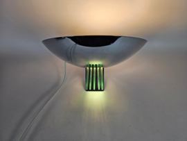 Lumess Swiss -  Uplighter - chroom - glas -  Zwitserland - 70's