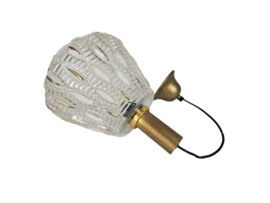 Hollywood Regency - ontwerp Rupert Nikoll - hanglamp - kristal - messing - 1950's