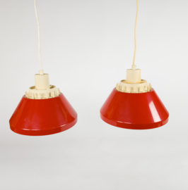 Lyskaer Belysning - made in  Denmark - model 854 - set (2) - hanglampen - kunststof - mid century