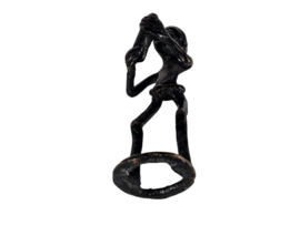 Tribal Art - Ashanti beeldje - bron legering - 3e kwart 20e eeuw