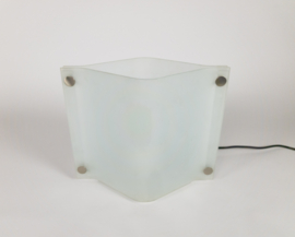 Lumi Moda Italia - tafellamp - gesatineerd glas - postmodern - 80's