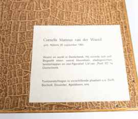 Cornelis Marinus van der Woerd (1901-1994) - Ets - Gezicht op Deventer - 2e kwart 20e eeuw