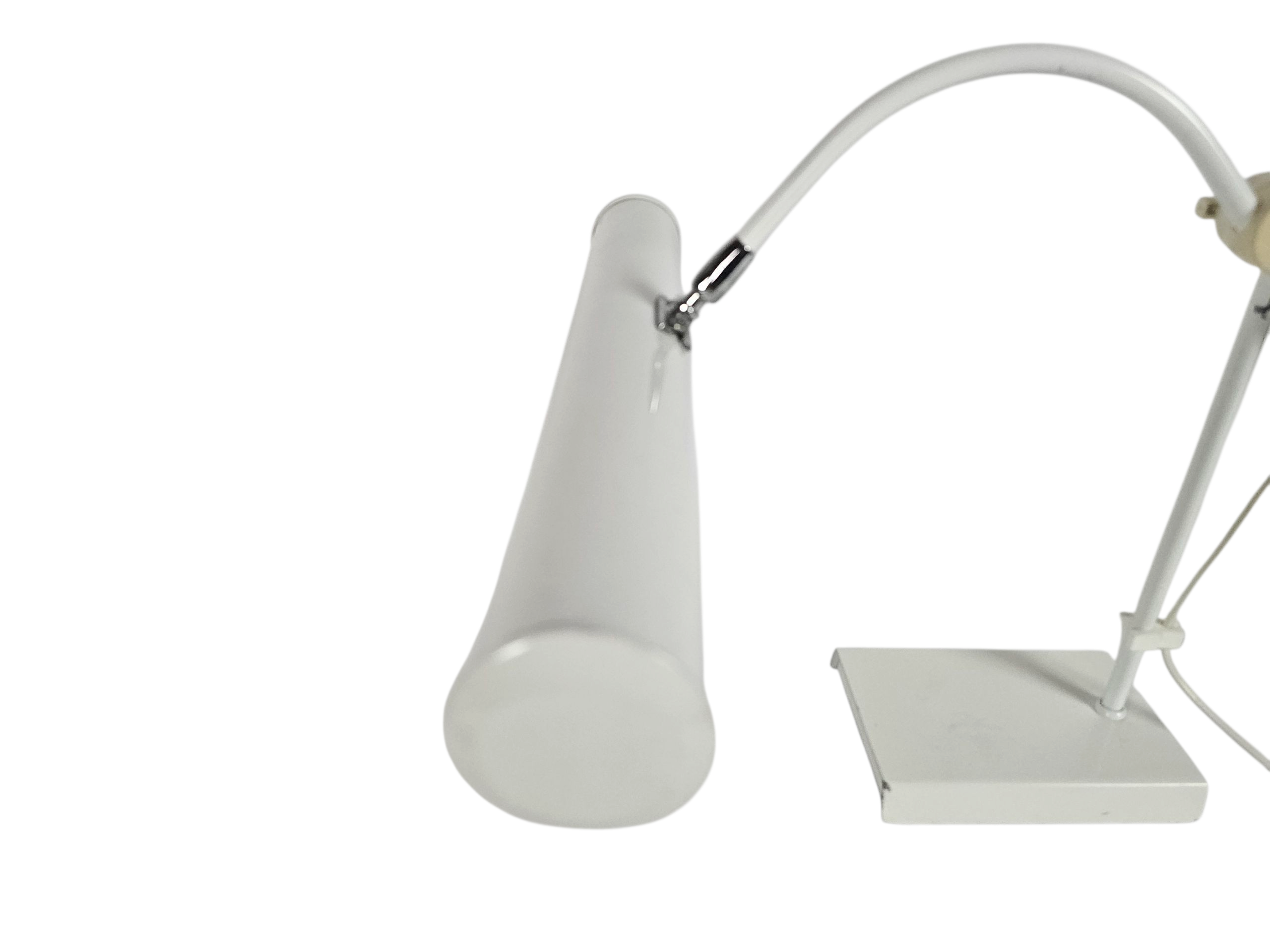 Anvia - Piano / Bureaulamp -  pendellamp - wit - metaal - 1960's