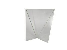 Dutch design - Mart van Schijndel - vaas 'Delta' - glas - gesigneerd - 1981