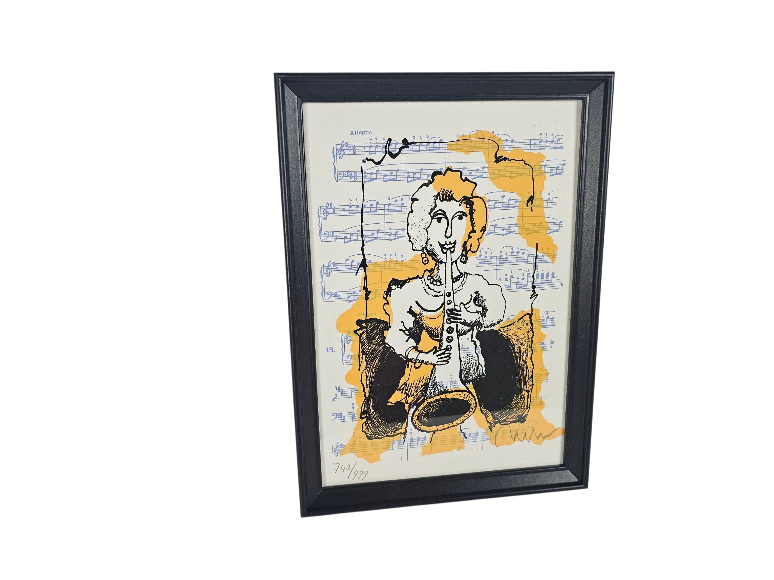 Grafiek - Marijn Moree - 'Allegro' - zeefdruk - gesigneerd - 2019