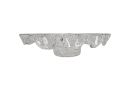 Muurla - handmade - Kristal glas - theelicht houder -  Finland - 1960's
