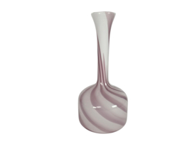 Empoli glas - AV Hand - opaline - mondgeblazen - 50's - gevlamd - swirl -