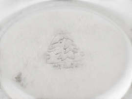 Nanni Italy P&B  - RVS  -  2 x design dubbelwandige espresso kop en schotel - Italie - 1980's