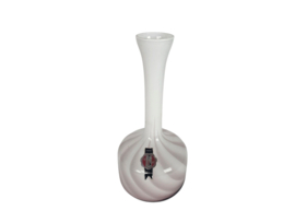 Empoli glas - AV Hand - opaline - mondgeblazen - 50's - gevlamd - swirl -