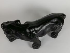 Panter - kunsthars - keramiek -  beeld  - polyresin - 2000