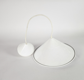 Vintage - Post Modern - UFO hanglamp - Louis Poulsen stijl  - emaillen - 80's