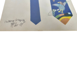 Dutch design | Guillaume Corneille | Lithoprint| handgesigneerd | Cobra groep | Collectorsitem! | 1987 |