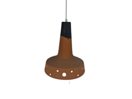 Vintage hanglamp - keramiek - Fat Lava -  trekschakelaar - West Germany - 70's