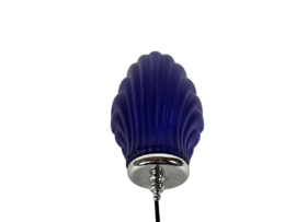 Happy Light - Holland - schelplamp - wandlamp - geperst glas - chroom - 1990's