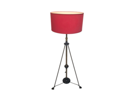 Art Nouveau - messing - koper - metaal - vloerlamp - 1e kwart 20e eeuw