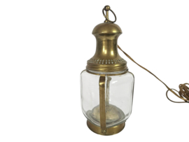 Messing - lantaarn - muurlamp - wandlamp - 1e kwart 20e eeuw