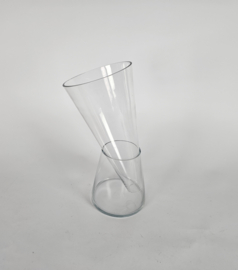 Willem Noyons - Goods dubbelvaas - glas - transparant - na 2000