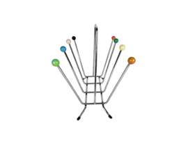 Lectuurbak Charles And Ray Eames stijl -  Atomic -  chroom - hout -  Sputnik - 80's
