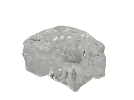 Walther glass - Jolanda Prinsen - unieke zware schaal - helder glas - 2000