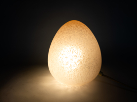 W.L.P. verlichting - Duitsland - Egg lamp - gemarmerd glas - 80's