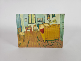 Olieverf op board - 'De slaapkamer van Vincent van Gogh in Arles - 3e kwart 20e eeuw