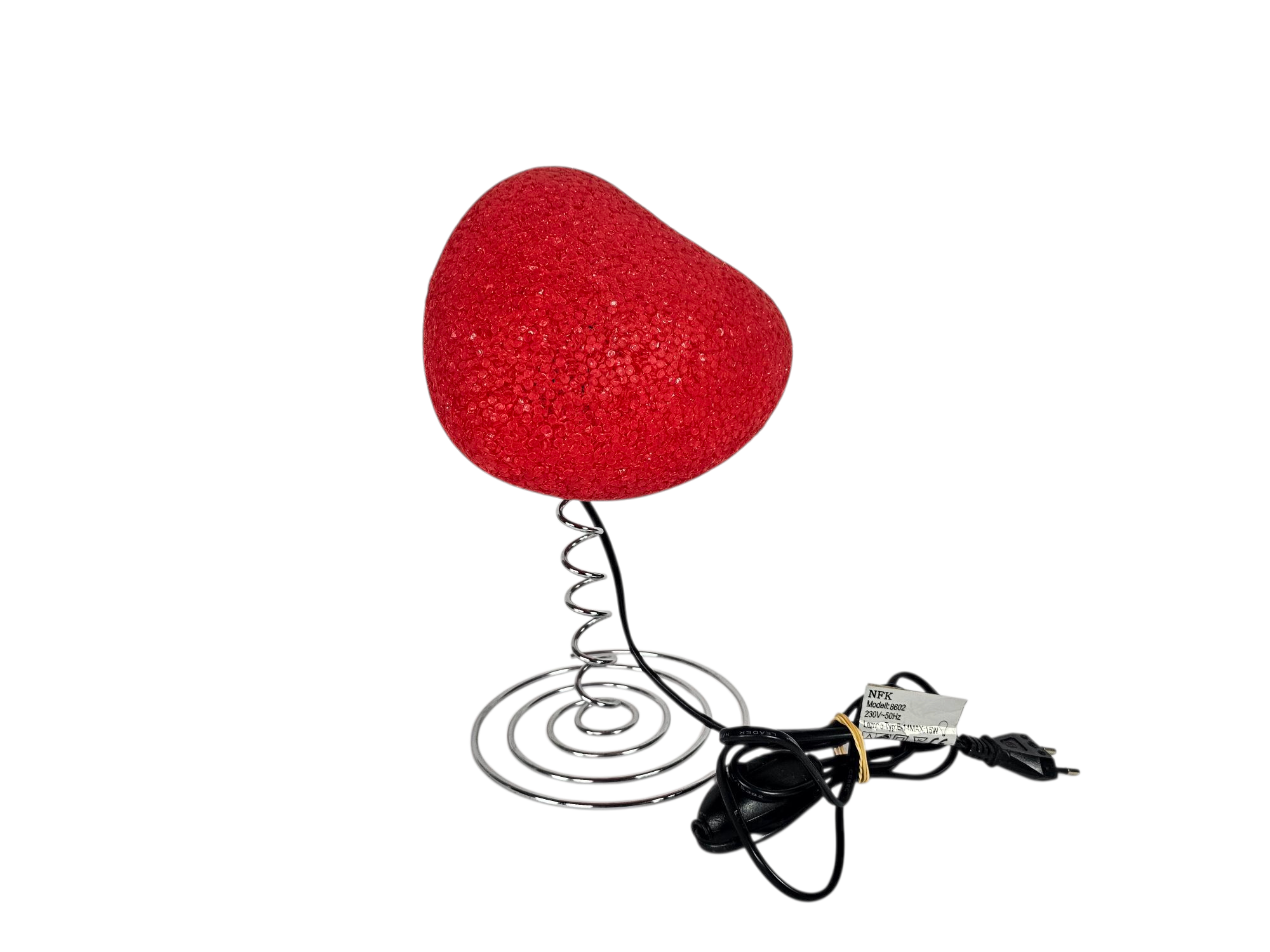 Pop Art - NFK verlichting - Hart - tafellamp - 80's