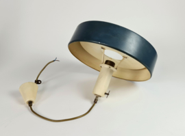 Dutch design -  Anvia Almelo - J. Hoogervorst - blauw - "model 4017"  Ufo hanglamp - 60's