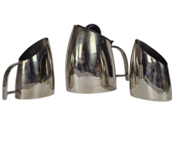 Art deco stijl - Hans Przyrembel - Bauhaus - koffie/thee set. (3) -  verzilverd messing  - bakeliet - 2e kwart 20e eeuw
