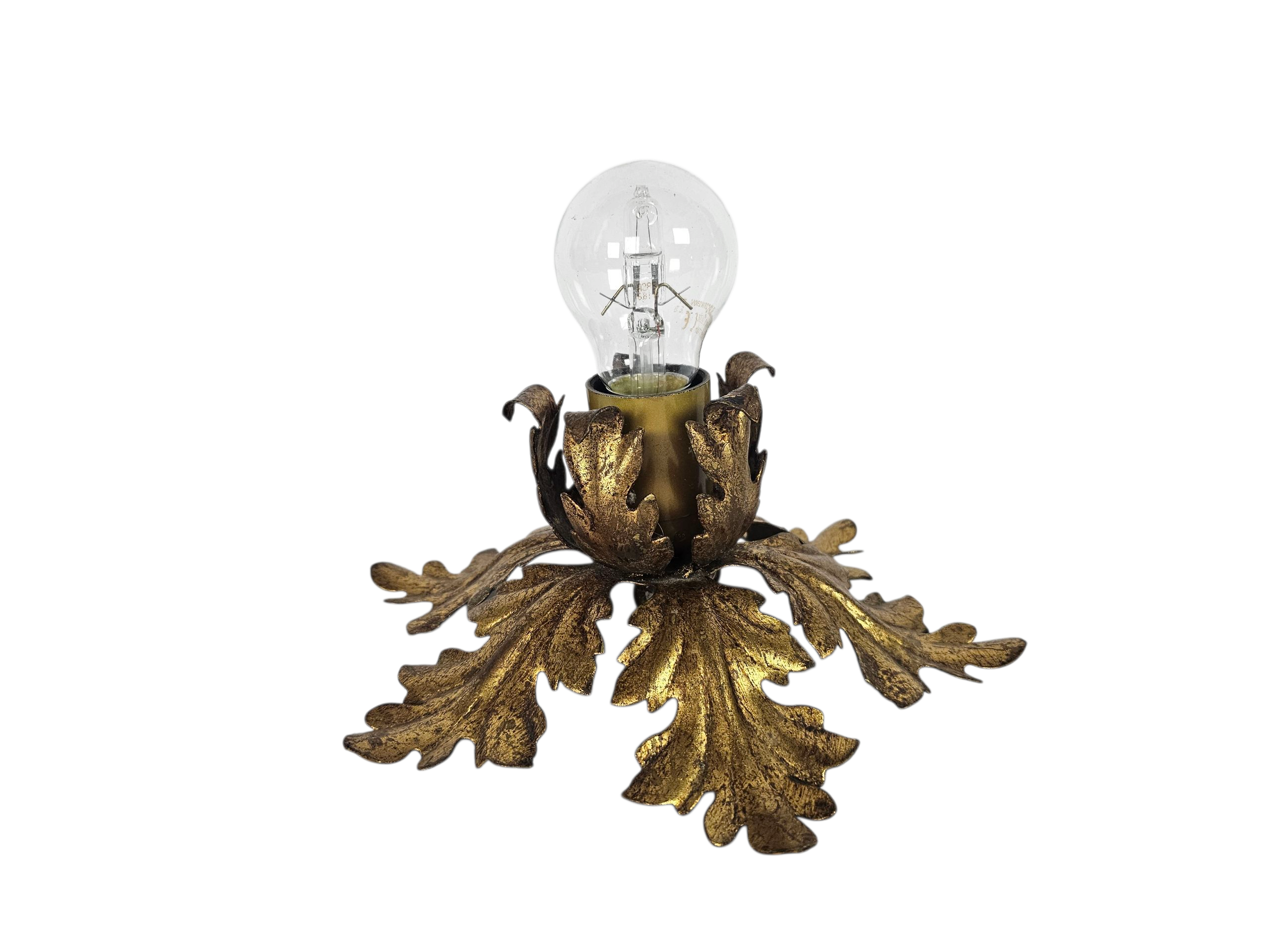 Studio  Banci Firenze - applique - plafondlamp - goudkleurig - Italie - 70's