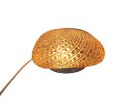 Glashutte Limburg - Tynell stijl - plafonniere - amber - 3e kwart 20e eeuw