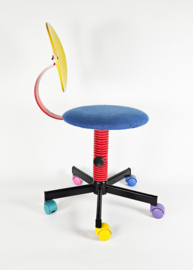 Ikea - Pop Art - Memphis design - bureaustoel - metaal - hout - 80's