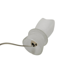 'Tullip' - gesatineerd glas - 2 x tafellampjes - Duitslande - 3e kwart 20e eeuw
