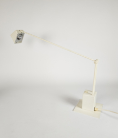 Hala Zeist - bureaulamp - telescoop lamp - wit - verstelbaar - 80's