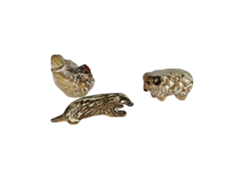 Tremar pottery - farm animals - animals collection - keramiek - das - ram - kip - Cornwall - Engeland - 70's
