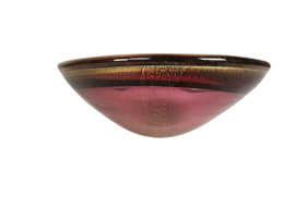 Barovier & Toso - Murano - asbak - glas - paars/roze - ingesloten gouddeeltjes - 1950's