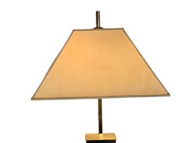 Lucite  - vloerlamp -  jaren 1970 - messing - plexiglas - Hollywood regency vloerlamp - 70's