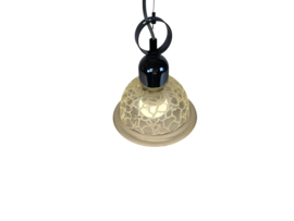 Murano -  hanglamp - kristal- chroom - Italie - mid century modern