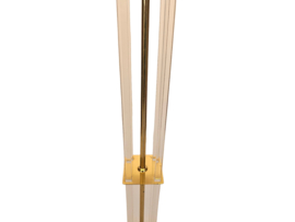 Lucite  - vloerlamp -  jaren 1970 - messing - plexiglas - Hollywood regency vloerlamp - 70's