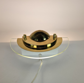 Dijkstra Holland -  model Kappa mini - halogeen - messing - glas - 80s