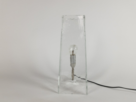 Hala Zeist - bureaulamp - massief glas - gesigneerd - 1975-2000