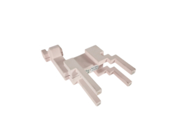 Ikea - Monica Mulder - roze 8-bit hert - gecoat aluminium - 2000