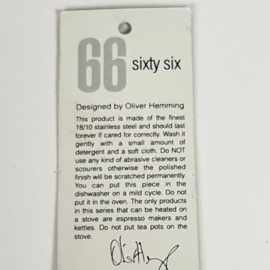 Oliver Hemming design - Sixty six (66) 18/10 stainless - Koffiepot - Melkkannetje - Suikerpotje - Memphis stijl - 1990's