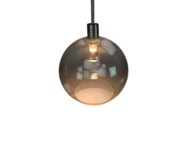 Ikea - model Januari -  Globe - rookglas - hanglamp - 1990's