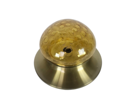 Dijkstra - Fokke Dijkstra - 'Flush Mount' - Space Age plafonniere - amber - 70's