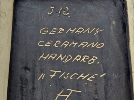 Ceramano - wall plate - 'Tissche' - model 312 - W-Germany - 70's