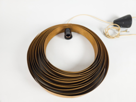 Mid century modern - Moon lamp - Verner Panton stijl - teak - 60's