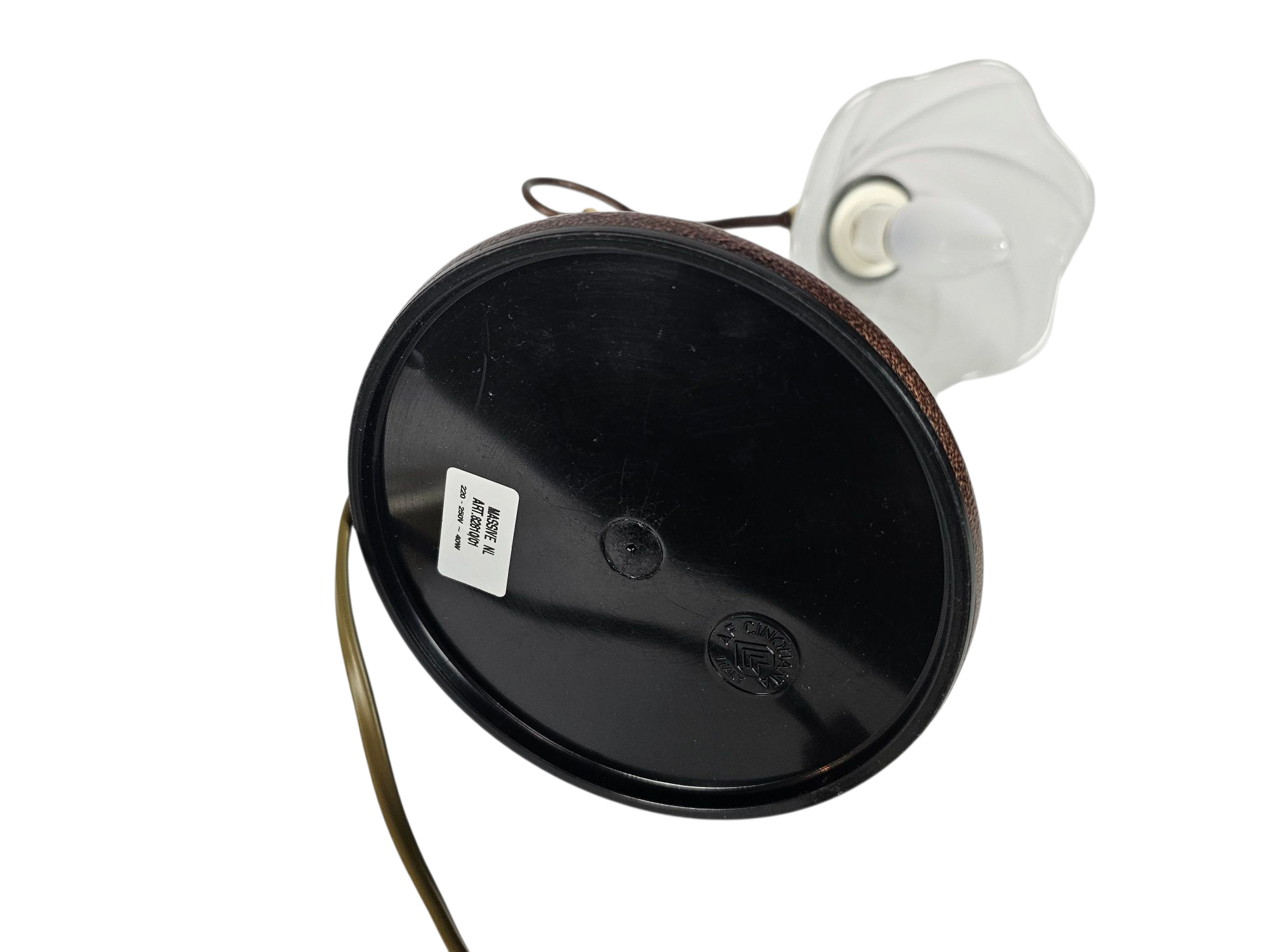 Massive - AF Cincuanta Italy - tafelamp - kelklamp - tafellamp - metaal - glas - 90's